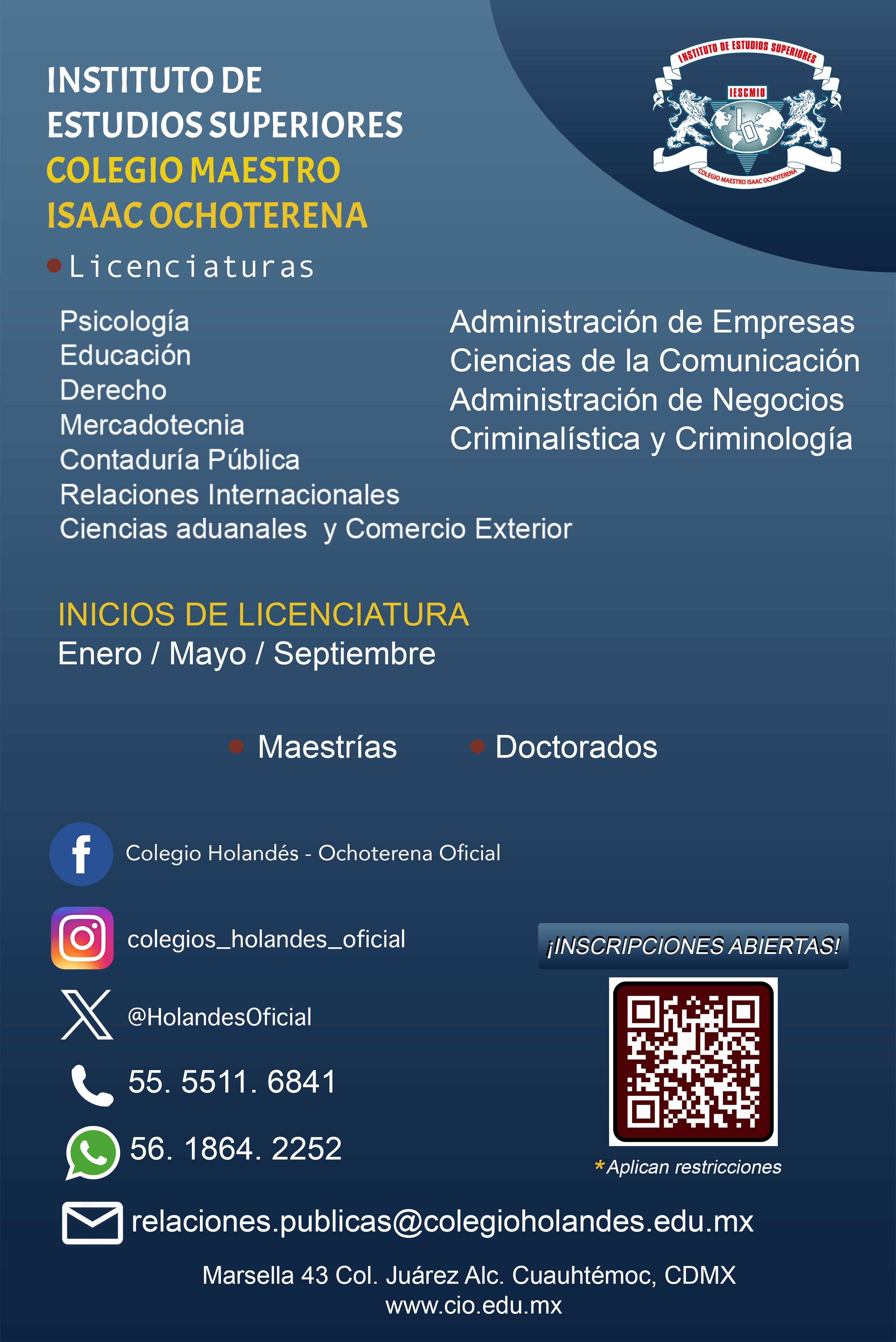 Inscripciones abiertas